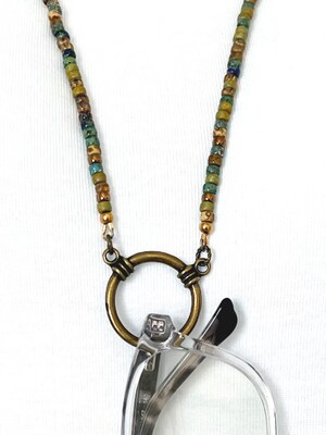 Earthtone Eyeglass Holder Necklace Glasses Chain Eyeglass